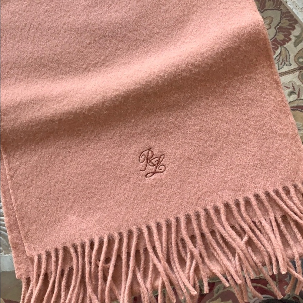 Vintage Ralph Lauren Lambwool Tan Scarf
